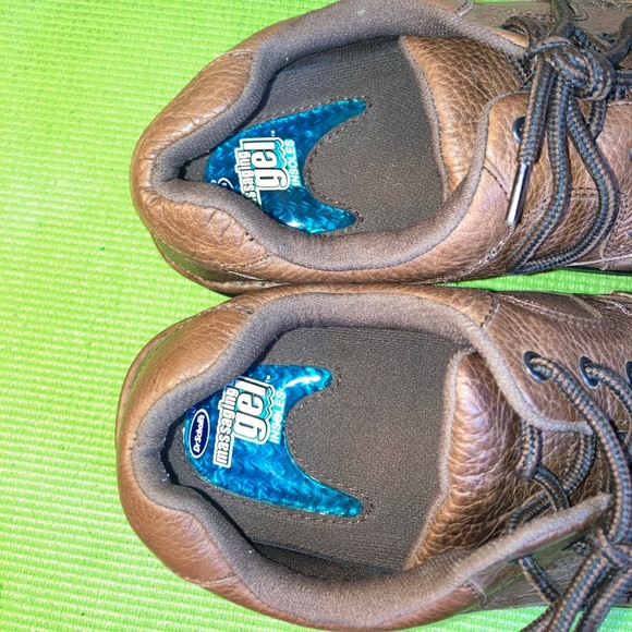 Dr, Scholls Men's Brown Leather Victory Shoes Massaging Gel Insoles 12 W Lace Up - Picture 9 of 10